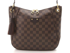 LOUIS VUITTON Shoulder Bag South Bank Damier Ebene Brown around